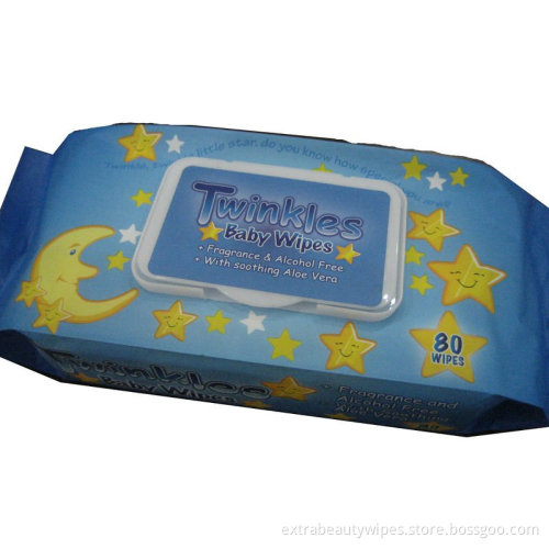 Tissu humide Spunlace pour bébé avec emballage différent